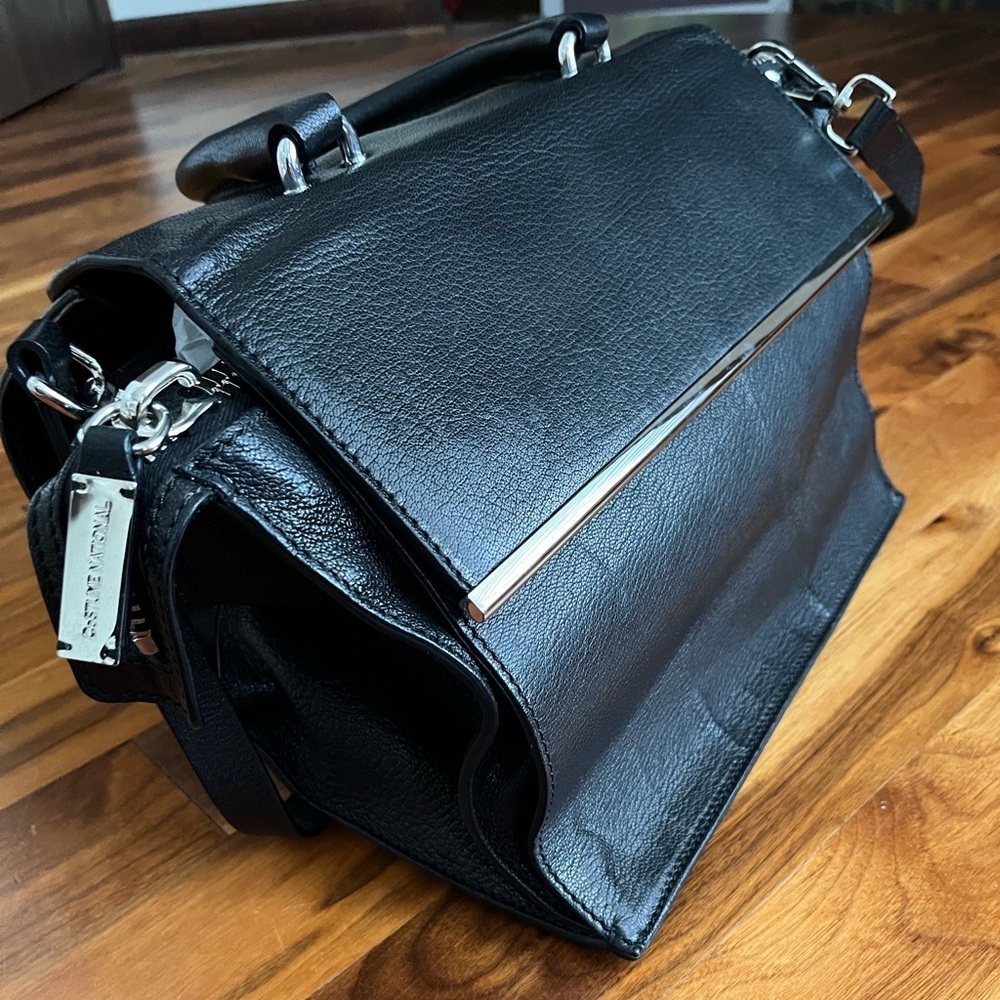 Costume national black leather purse, NEW - Picture 15 of 17